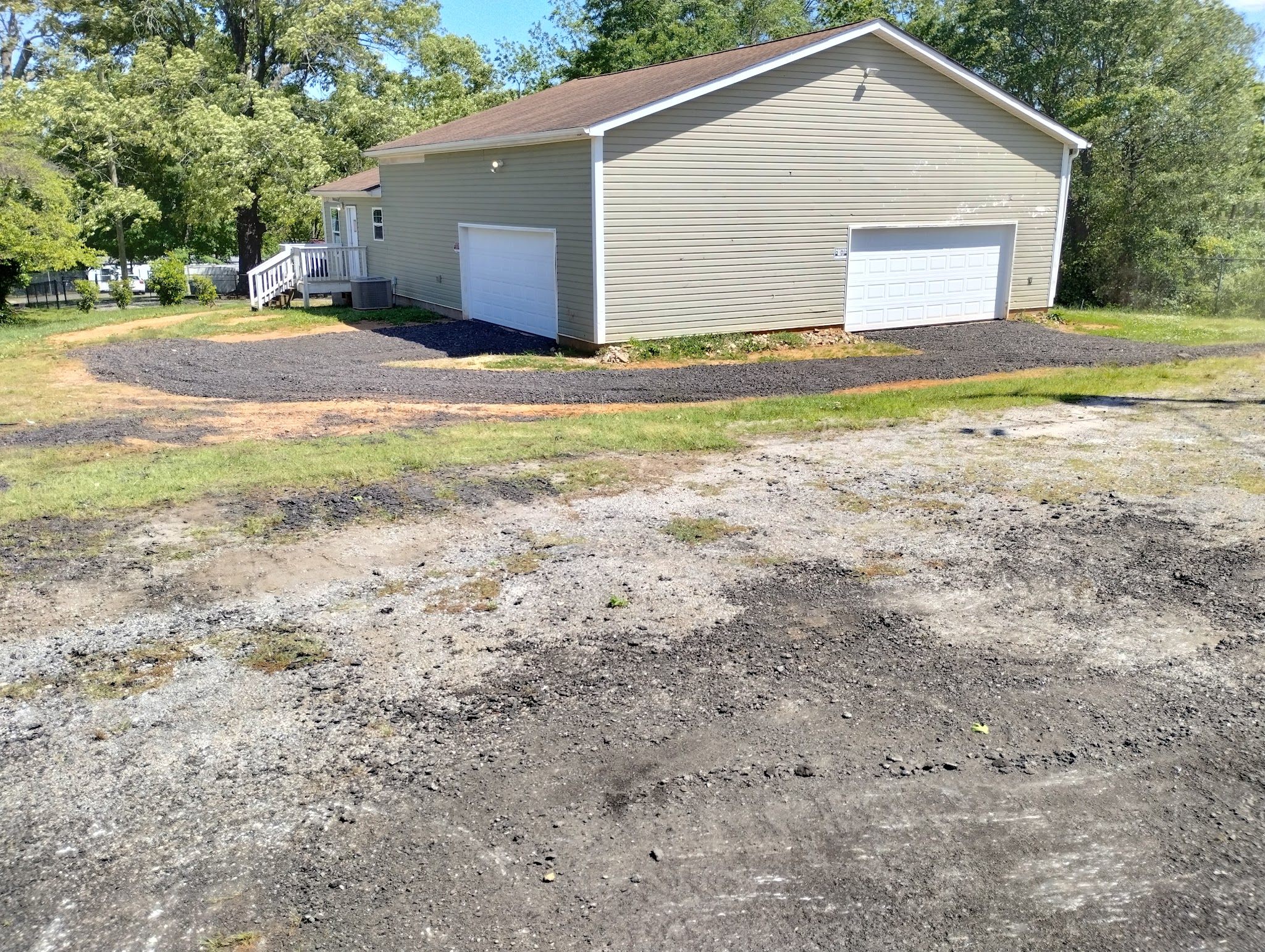 Cleared lot with our track loader